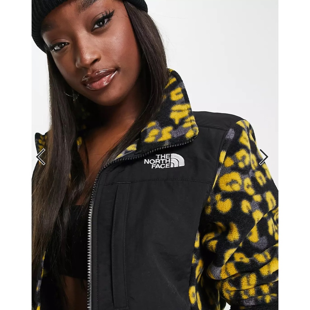 The North Face Denali 2 Leopard Faux Fur Limited Ed Windbreaker Zipper Jacket